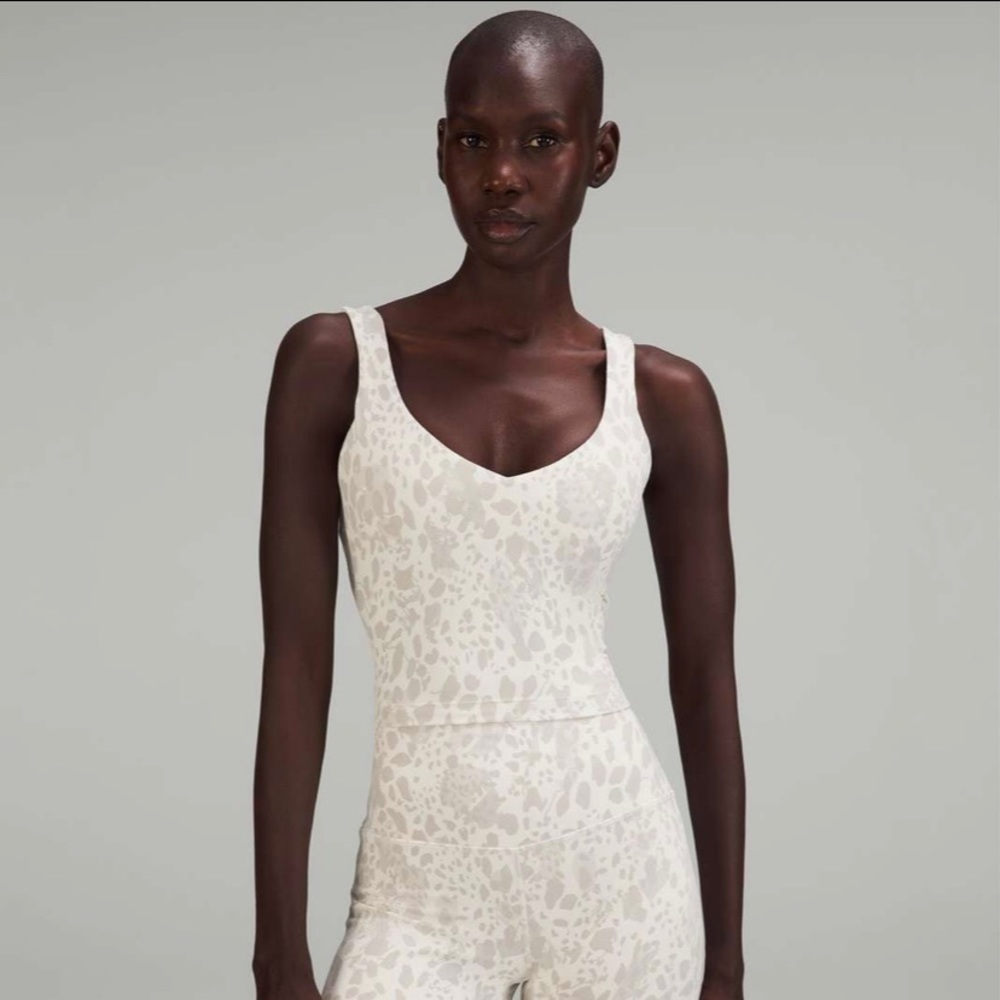 Lululemon Align Tank in Cheetah Camo Antique White size 6